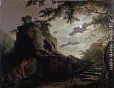 Joseph Wright of Derby Virgil's Tomb painting